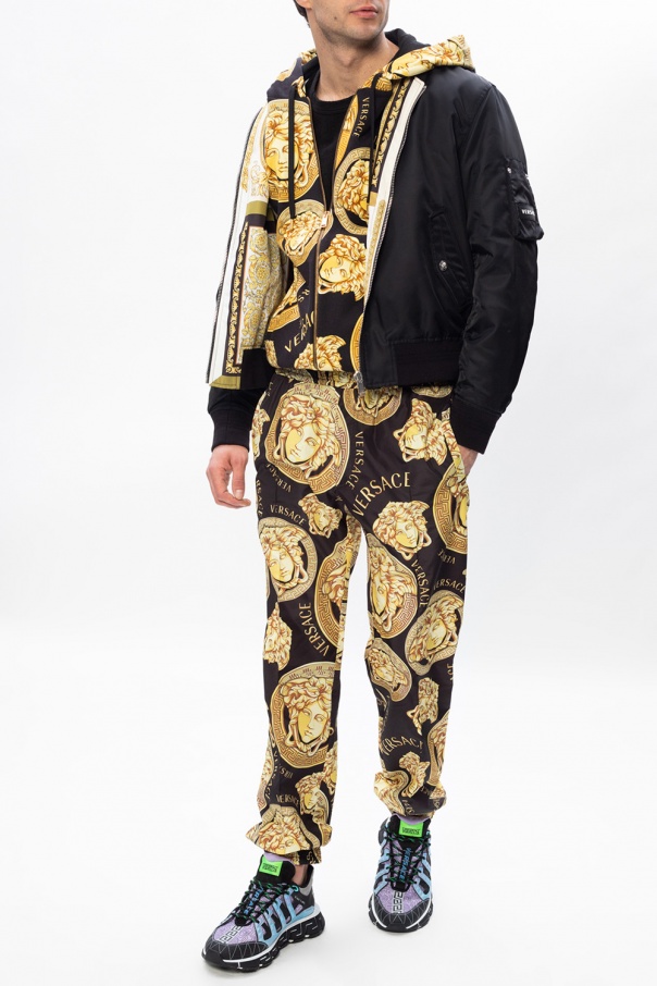【送料&関税込】Versace Jacquard Pants With Greek Print Versace Jeans Couture Greek inspired print cady sleeveless